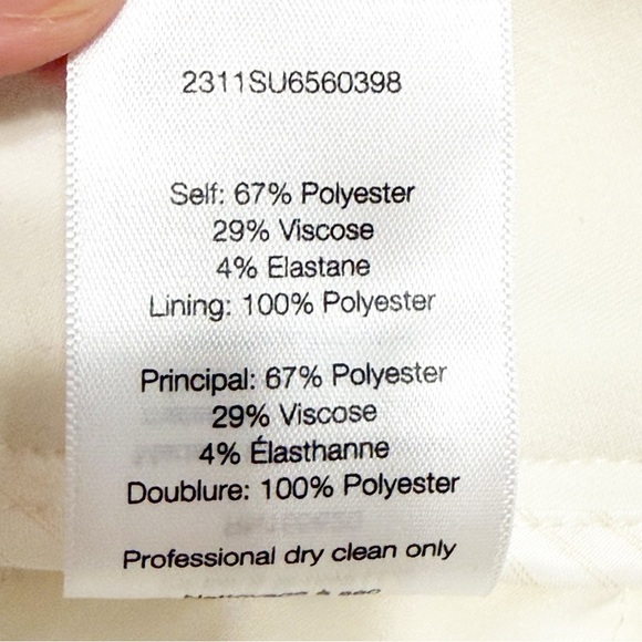 NWOT Veronica Beard Lagarde Wide Leg High Rise Cream Pleated Pants Size 4 $498 - Picture 11 of 13